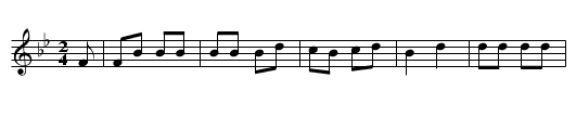 The Drummer and the Cook (2) - staff notation