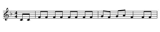 The Drummer and the Cook - staff notation