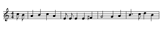 The Drummer - staff notation