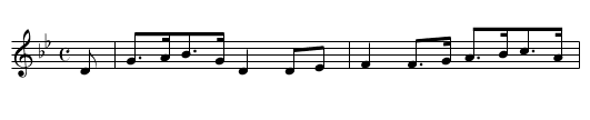 The Drummer - staff notation