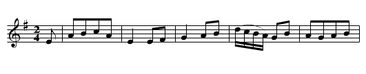 The Drummer - staff notation