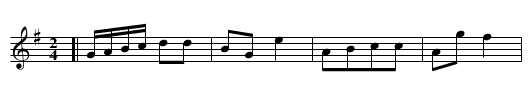 The Drums call - staff notation