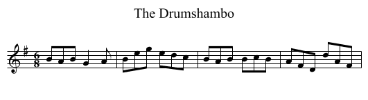 The Drumshambo - staff notation