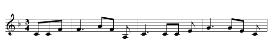 The Drunkard's Hell - staff notation