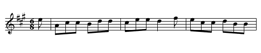 The Drunken Parson - staff notation
