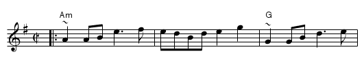 The Drunken Piper - staff notation