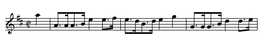 The Drunken Piper - staff notation