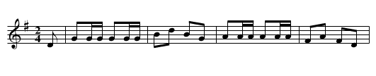 The Drunken Sailor - staff notation