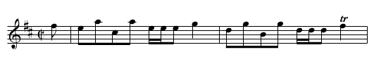 The Drunken Wives of Pearsons Close - staff notation