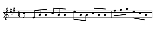 The Dublin Jig - staff notation