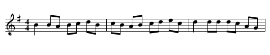 The Dublin Porter - staff notation