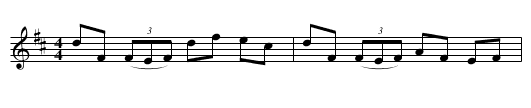 The Dublin Reel - staff notation