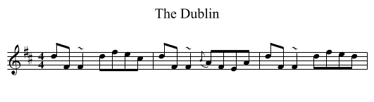 The Dublin - staff notation