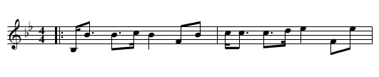 The Duchess of Bedford's Strathspey - staff notation