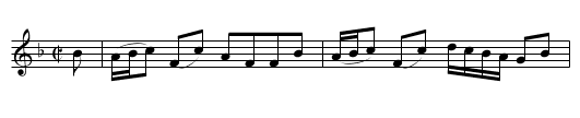 the Duchess of Buccleuch - staff notation