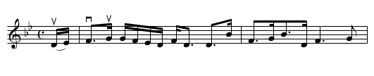 the DUCHESS OF BUCCLEUCH - staff notation