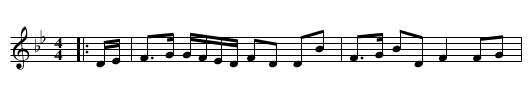 The Duchess of Buccleugh's Favourite - staff notation