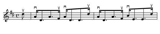 the DUCHESS OF GORDON - staff notation