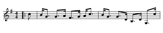 The Duchess of Hamilton - staff notation