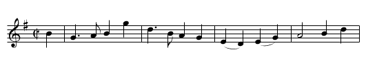 The Duke of Albany's Tune - staff notation