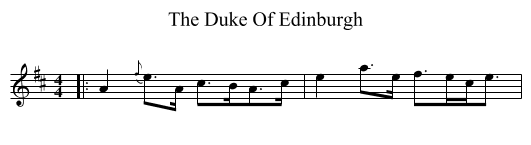 The Duke Of Edinburgh - staff notation