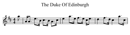 The Duke Of Edinburgh - staff notation