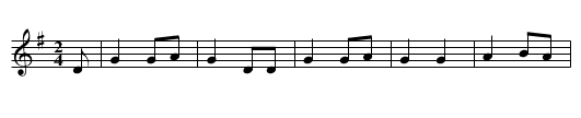 The Duke of Gordon - staff notation