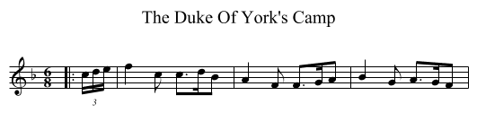 The Duke Of York's Camp - staff notation