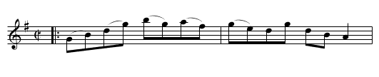 The Duke's whim - staff notation