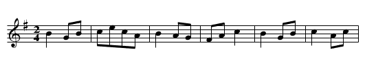 The Dumb Glutton. - staff notation