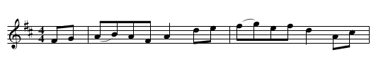 The Durham Rainger - staff notation