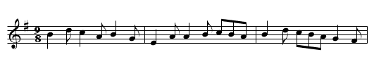 the Dusty miller - staff notation