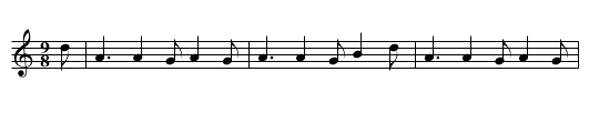 The Dusty Miller - staff notation