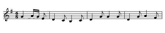 The Dying Soldier - staff notation