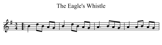 The Eagle's Whistle - staff notation