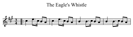 The Eagle's Whistle - staff notation