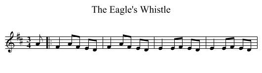 The Eagle's Whistle - staff notation
