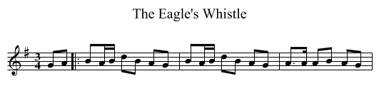 The Eagle's Whistle - staff notation