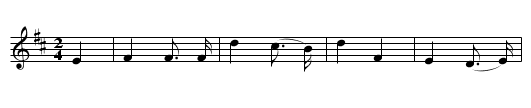 The Earl o' Aboyne (2) - staff notation