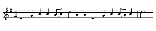 The Earl of Errol - staff notation