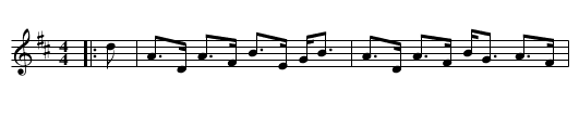The Earl of Home's Country Dance - staff notation