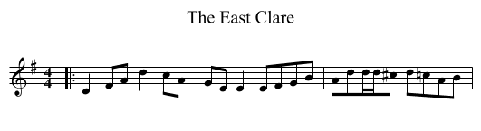 The East Clare - staff notation