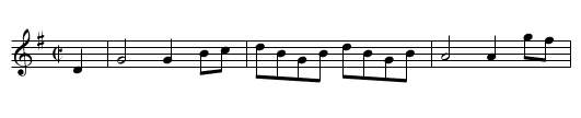 The East Nook of Fife - staff notation