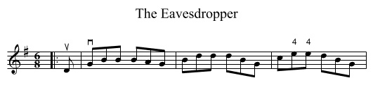 The Eavesdropper - staff notation