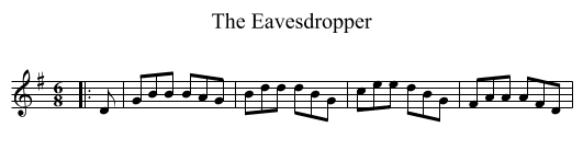The Eavesdropper - staff notation