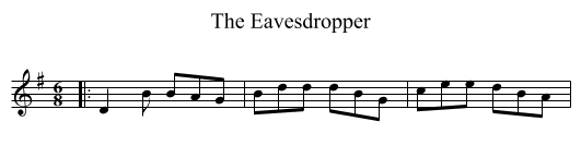 The Eavesdropper - staff notation