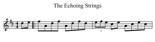 The Echoing Strings - staff notation