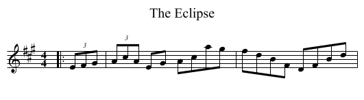 The Eclipse - staff notation