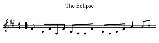 The Eclipse - staff notation