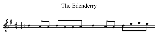 The Edenderry - staff notation